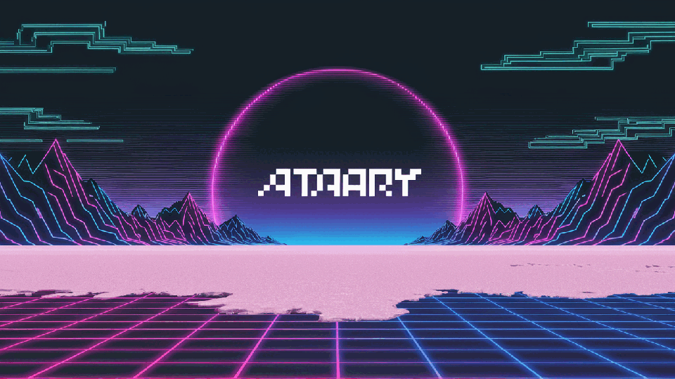 ataary — synthwave pixel-art sunset